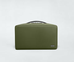 The Large Toiletry Bag in Olive Green
