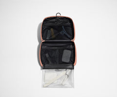The Hanging Toiletry Bag in Clay Pink