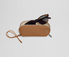 Sunglasses Pouch in Desert Tan