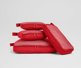 Compression Packing Cubes in Cherry Red