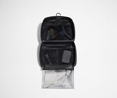 The Hanging Toiletry Bag in Jet Black