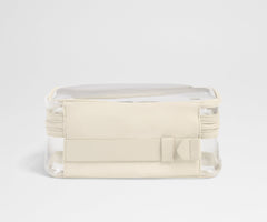 Clear Toiletry Bag in Salt White