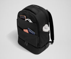 The Double Diaper Backpack in Jet Black
