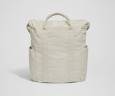 Courtside Tote in Salt White Textured Nylon