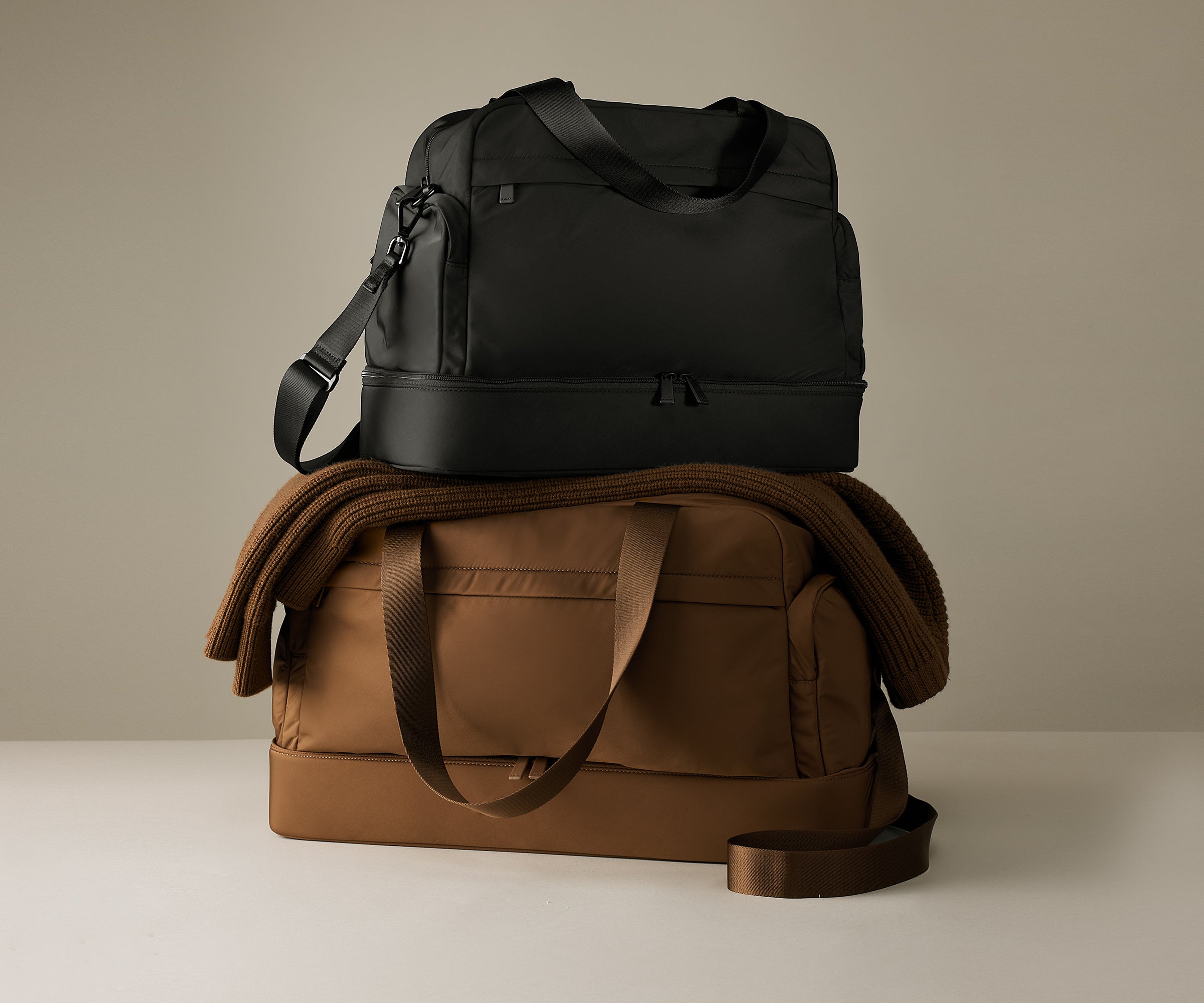 Featherlight Overnight Bag in Jet Black