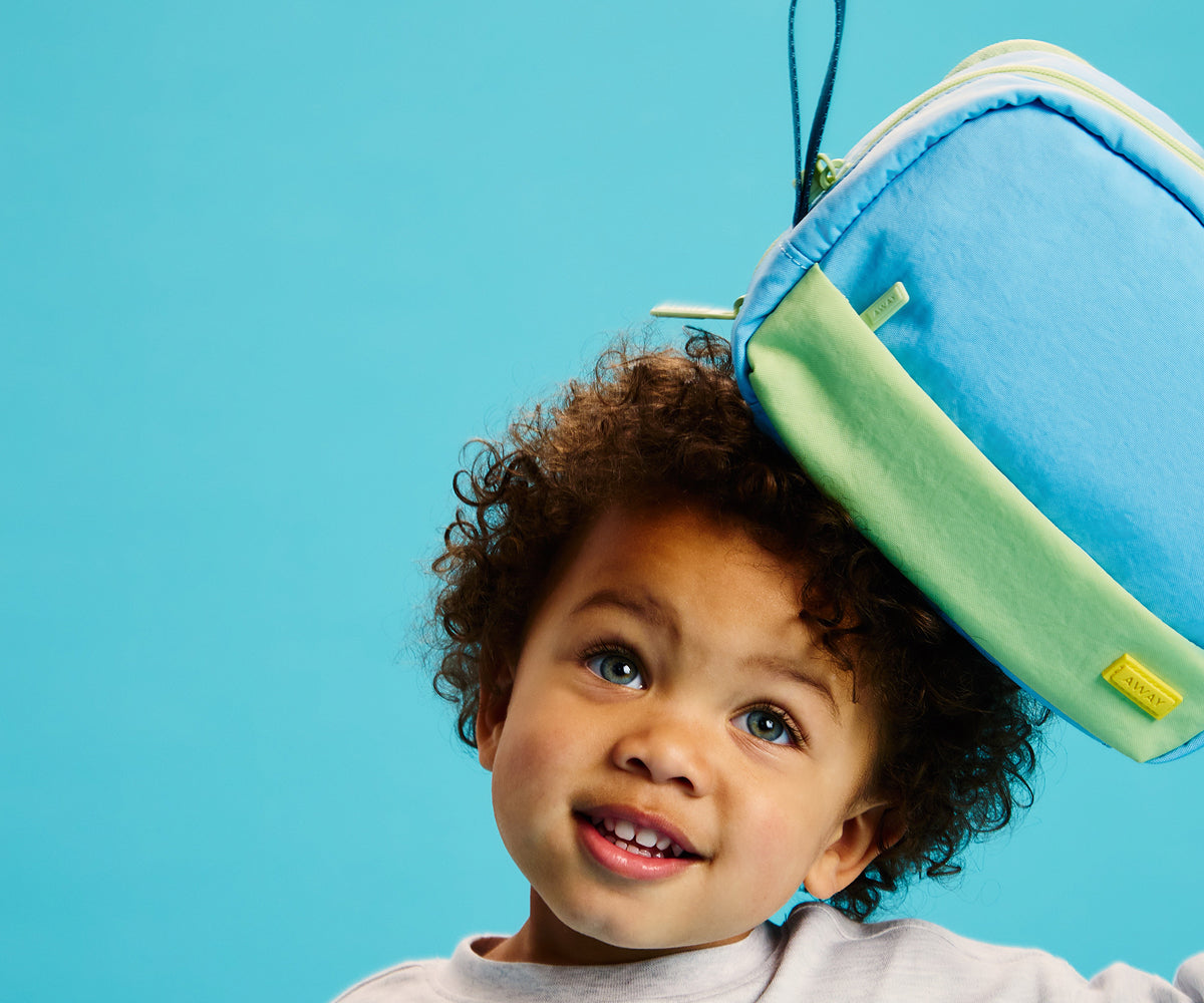 Kids Toiletry Bag in Dragonfly Blue