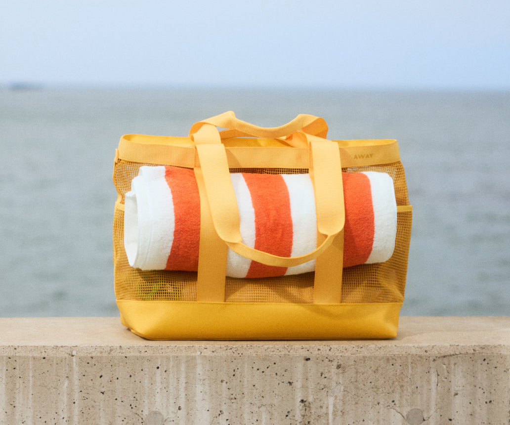 Beach Tote in Golden Hour Yellow