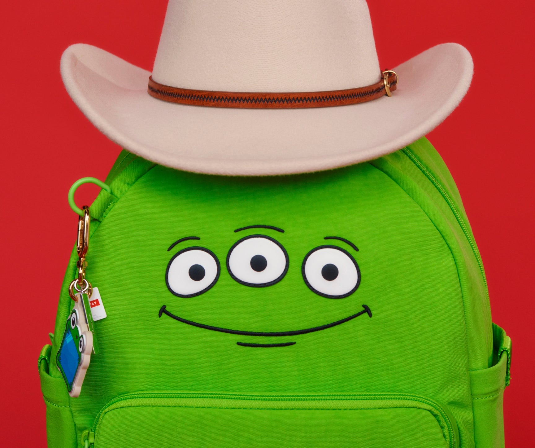 Kids Backpack in Alien Green