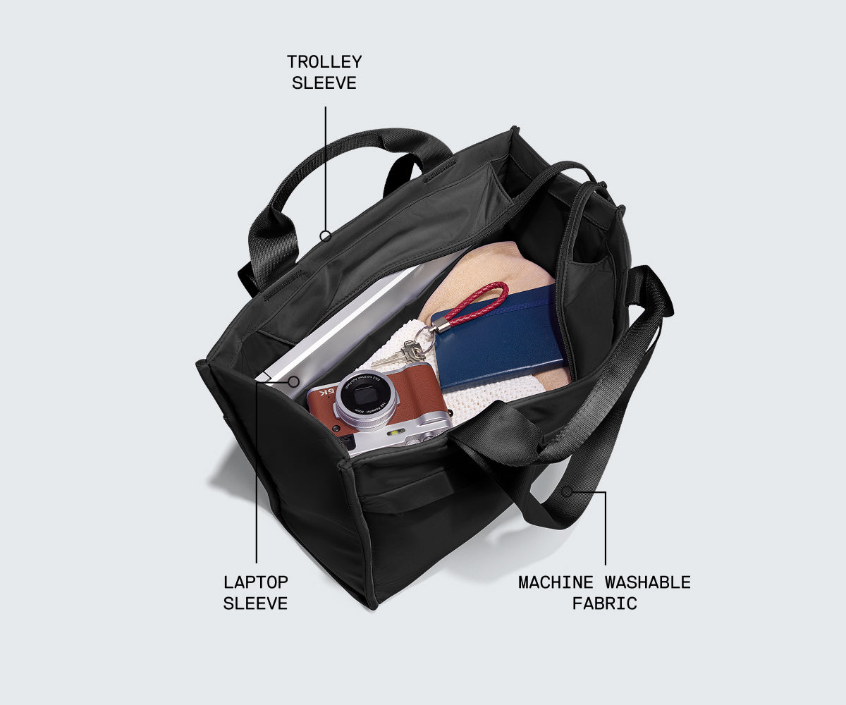 Featherlight Daily Tote in Jet Black