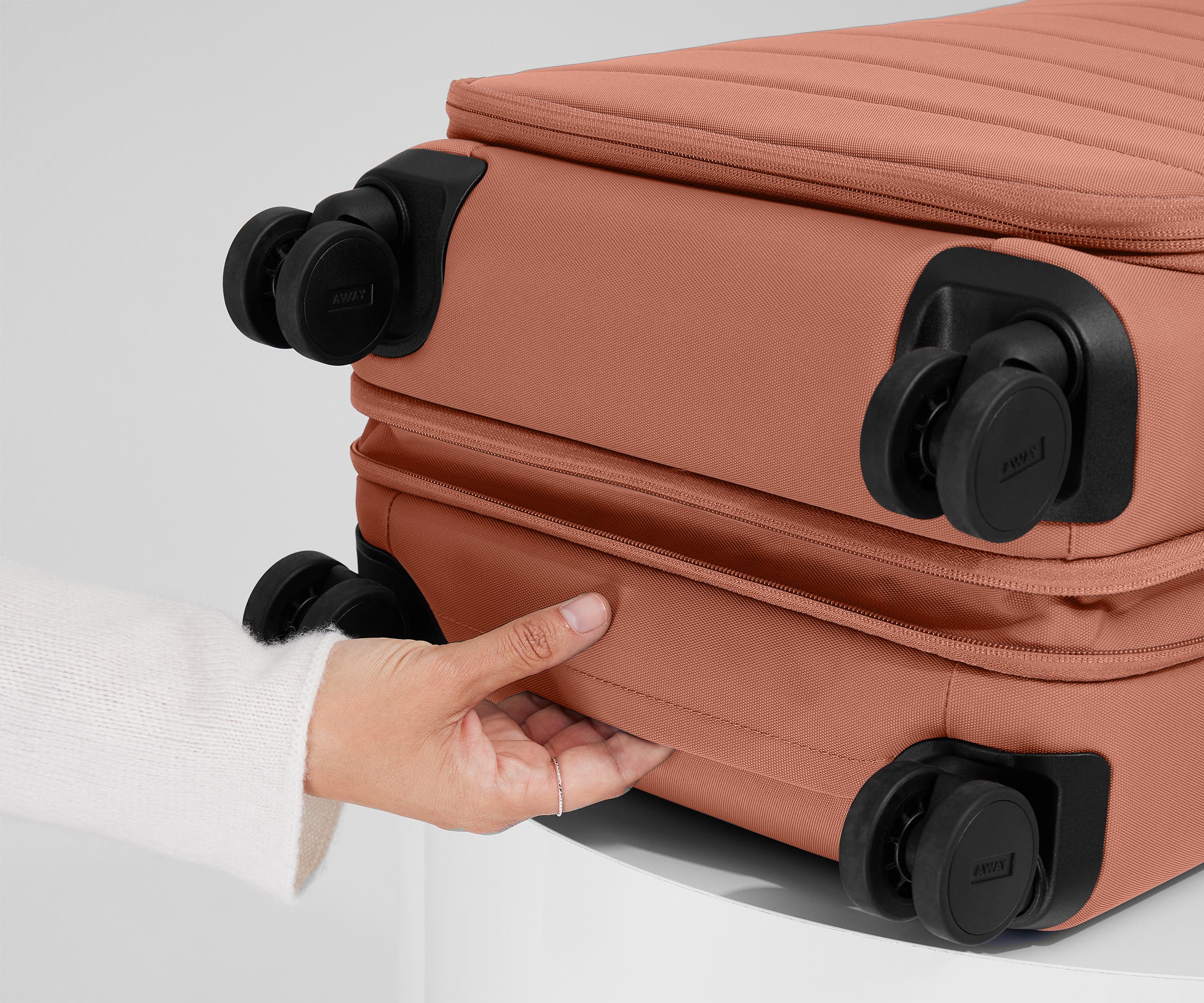 Softside Carry-On in Clay Pink