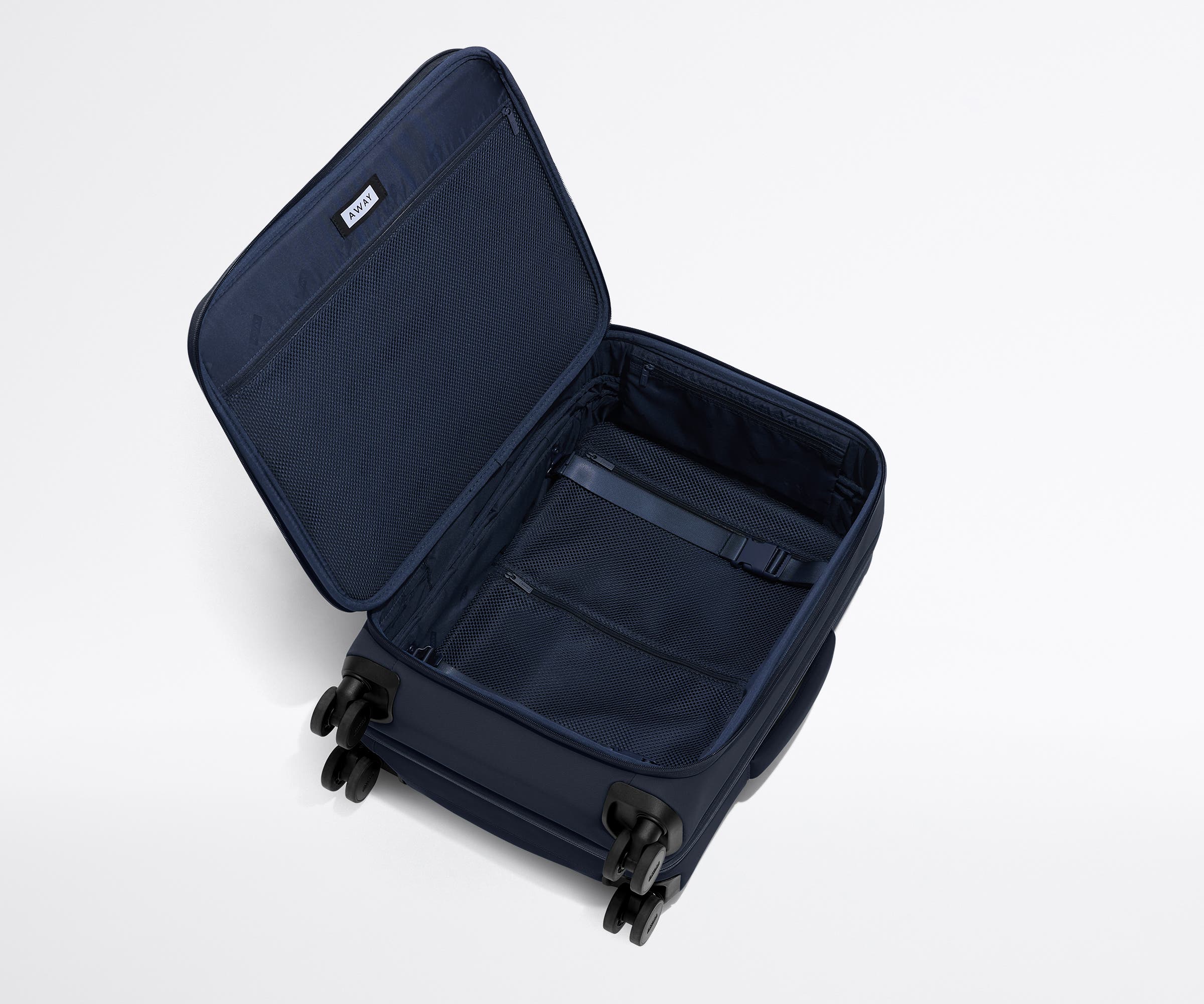 Softside Bigger Carry-On in Navy Blue
