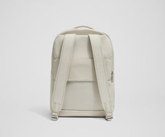 The Everywhere Zip Backpack in Salt White Textured Nylon
