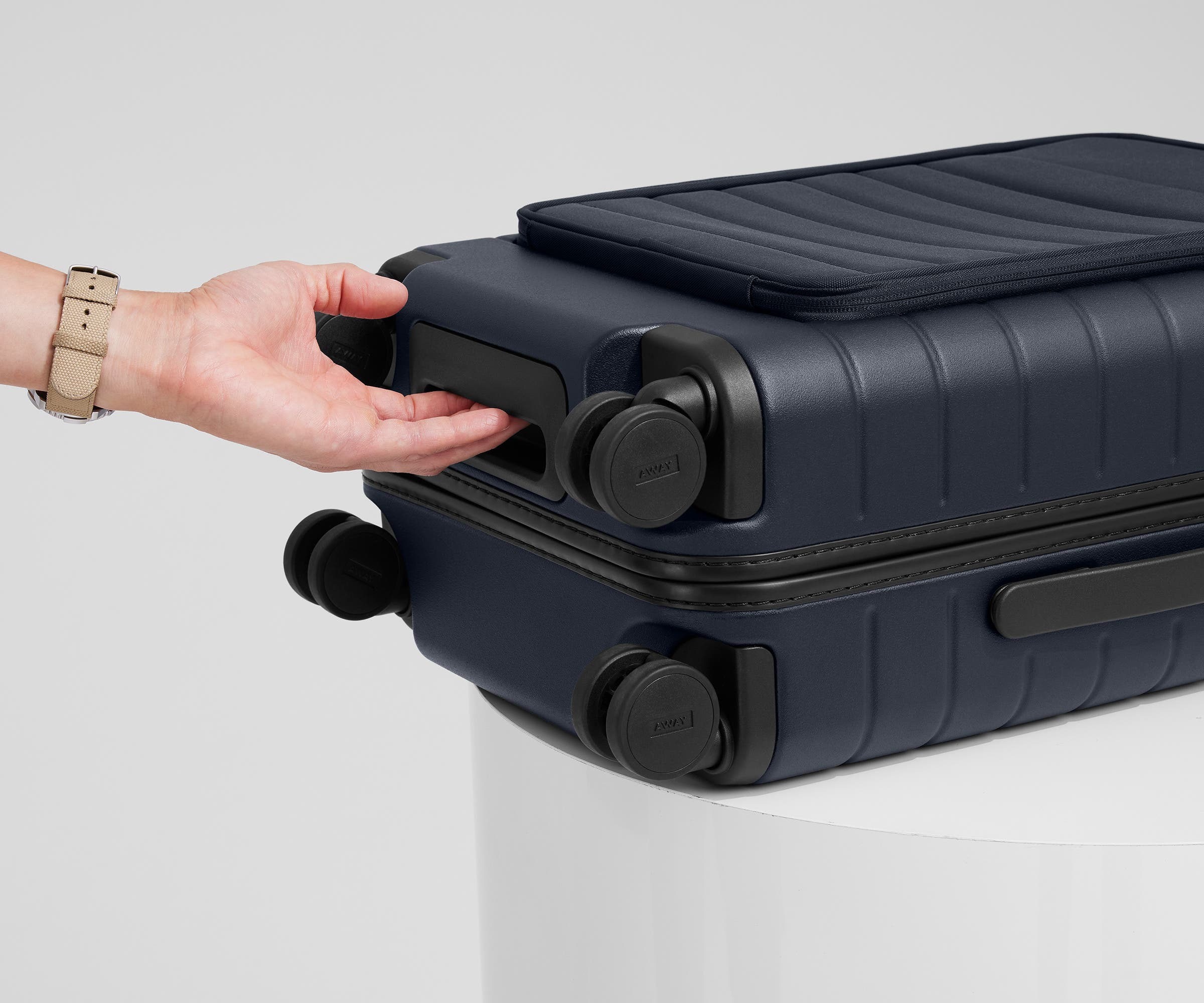 The Executive Carry-On in Navy Blue