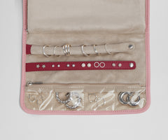 Hanging Jewelry Organizer in Flamingo Pink