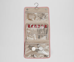 Hanging Jewelry Organizer in Flamingo Pink
