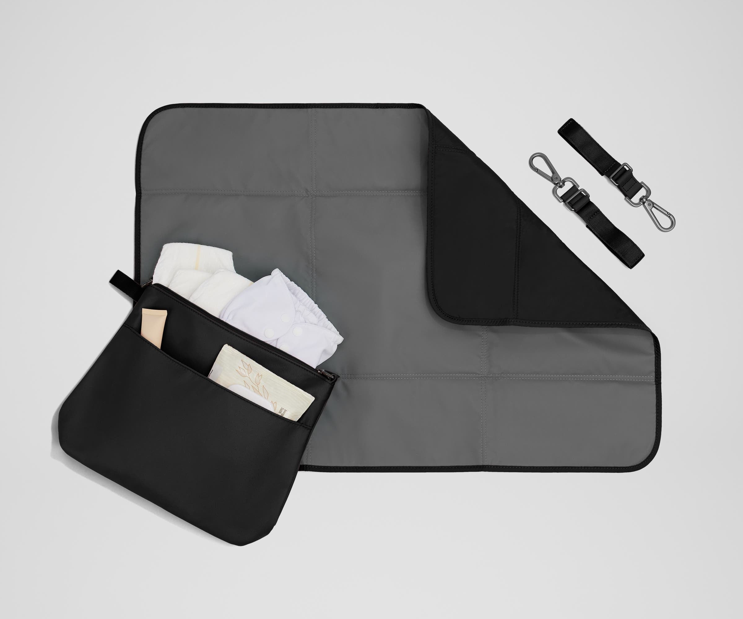 The Double Diaper Backpack in Jet Black
