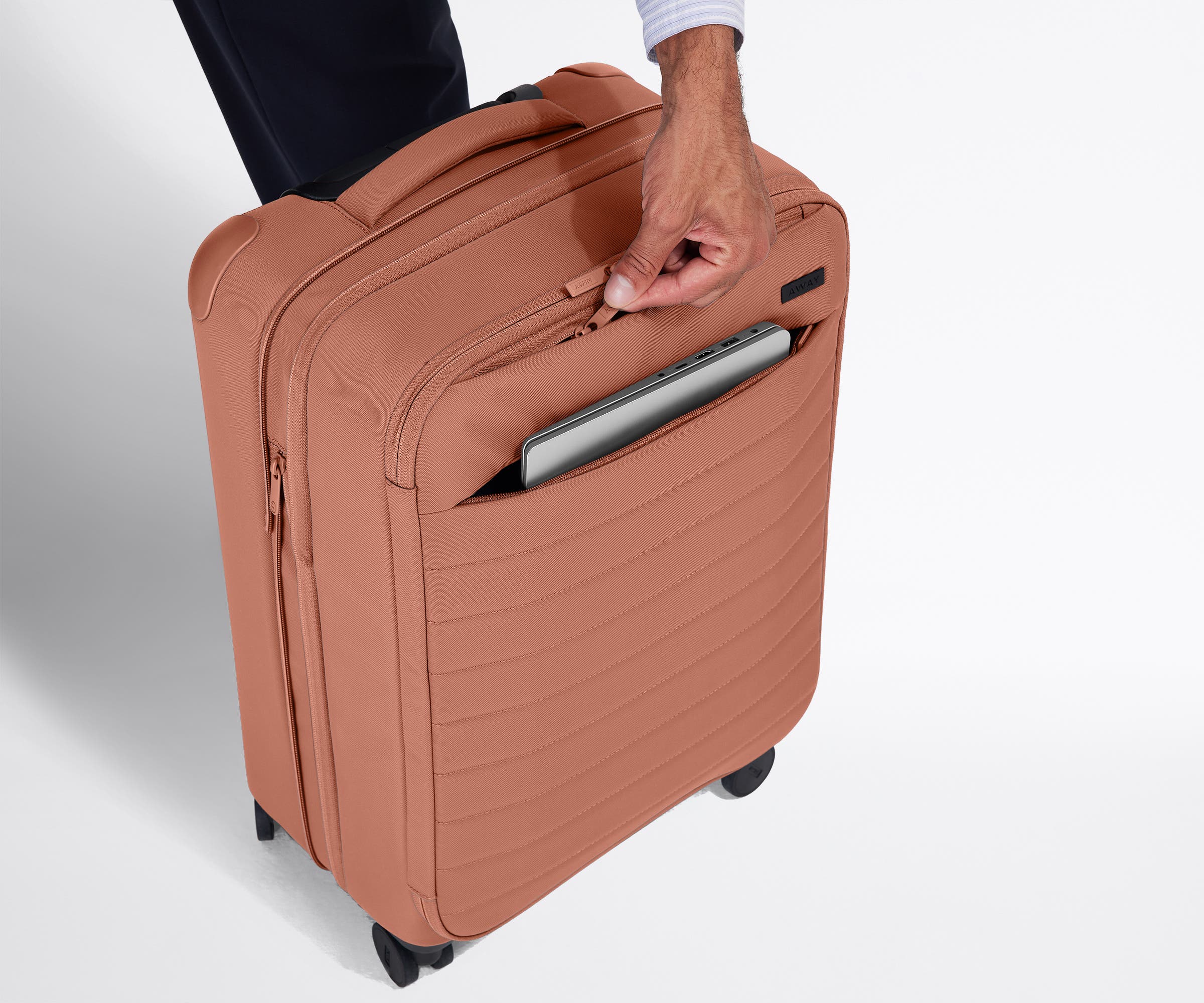Softside Carry-On in Clay Pink