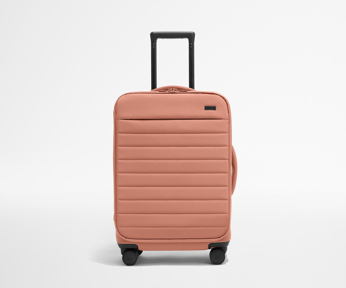 Softside Bigger Carry-On in Clay Pink