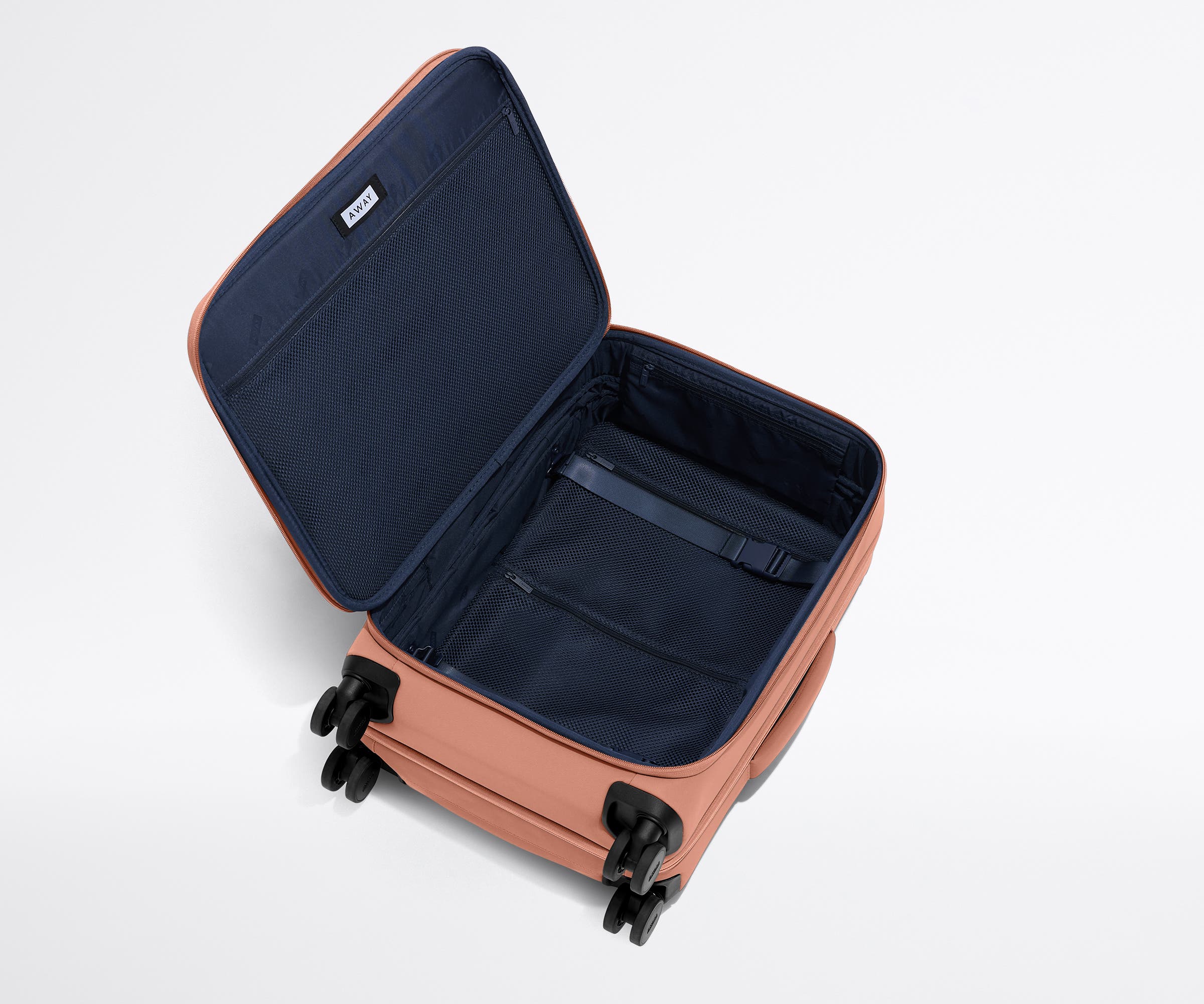 Softside Bigger Carry-On in Clay Pink