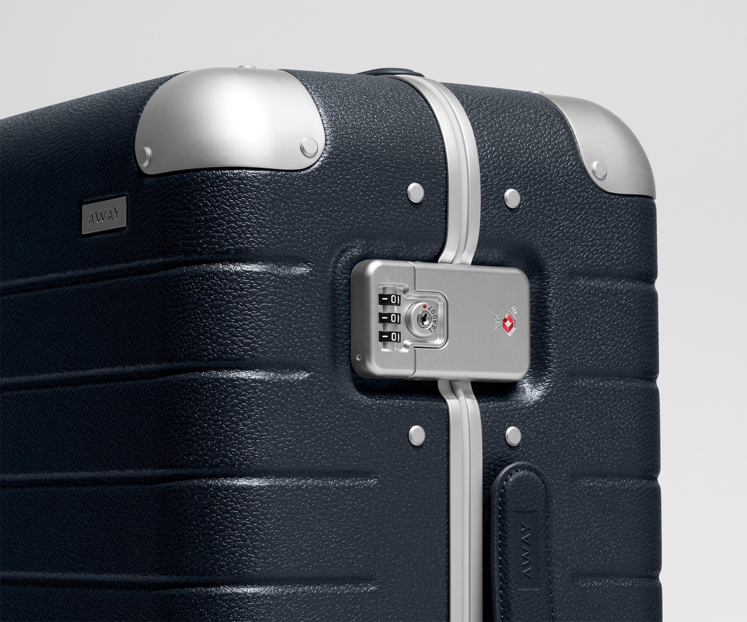 The Aluminum Edge Carry-On in Navy Blue