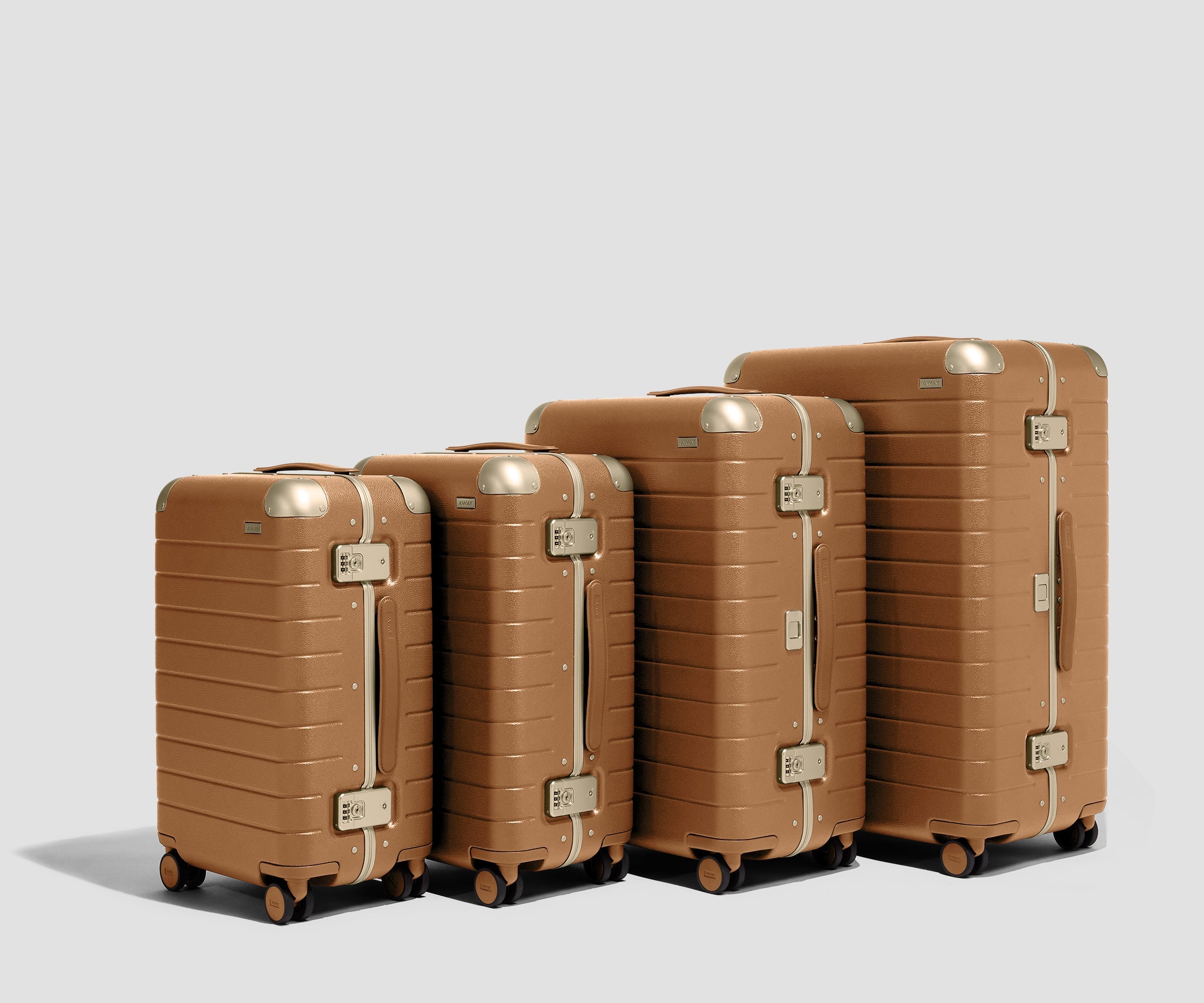The Aluminum Edge Medium in Cognac Brown