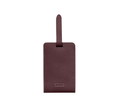Aluminum Edge Tag in Oxblood Red