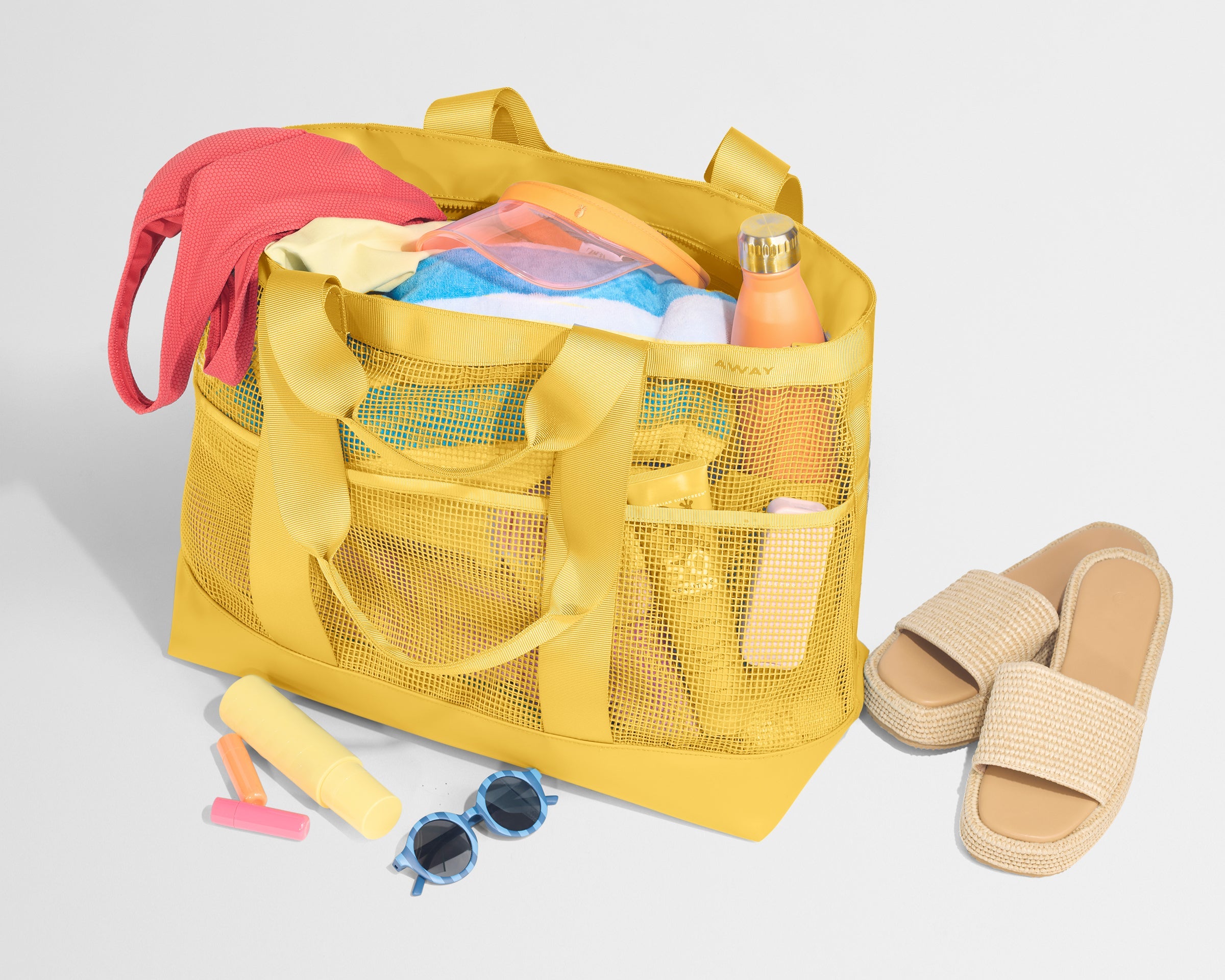 Beach Tote in Golden Hour Yellow