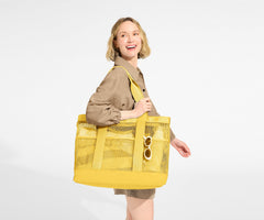 Beach Tote in Golden Hour Yellow