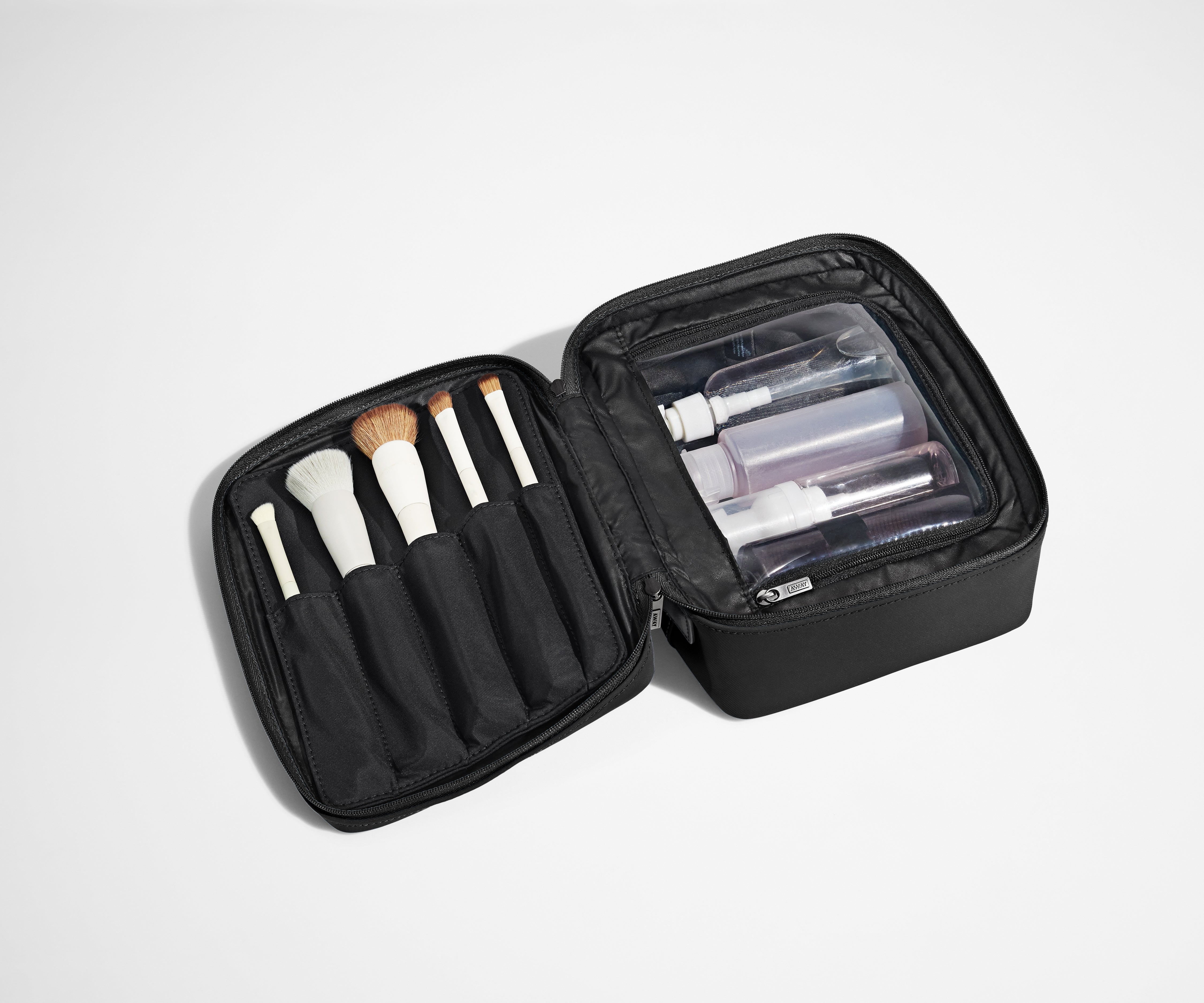 The Cosmetics Bag in Jet Black
