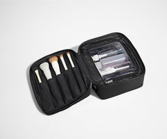 The Cosmetics Bag in Jet Black
