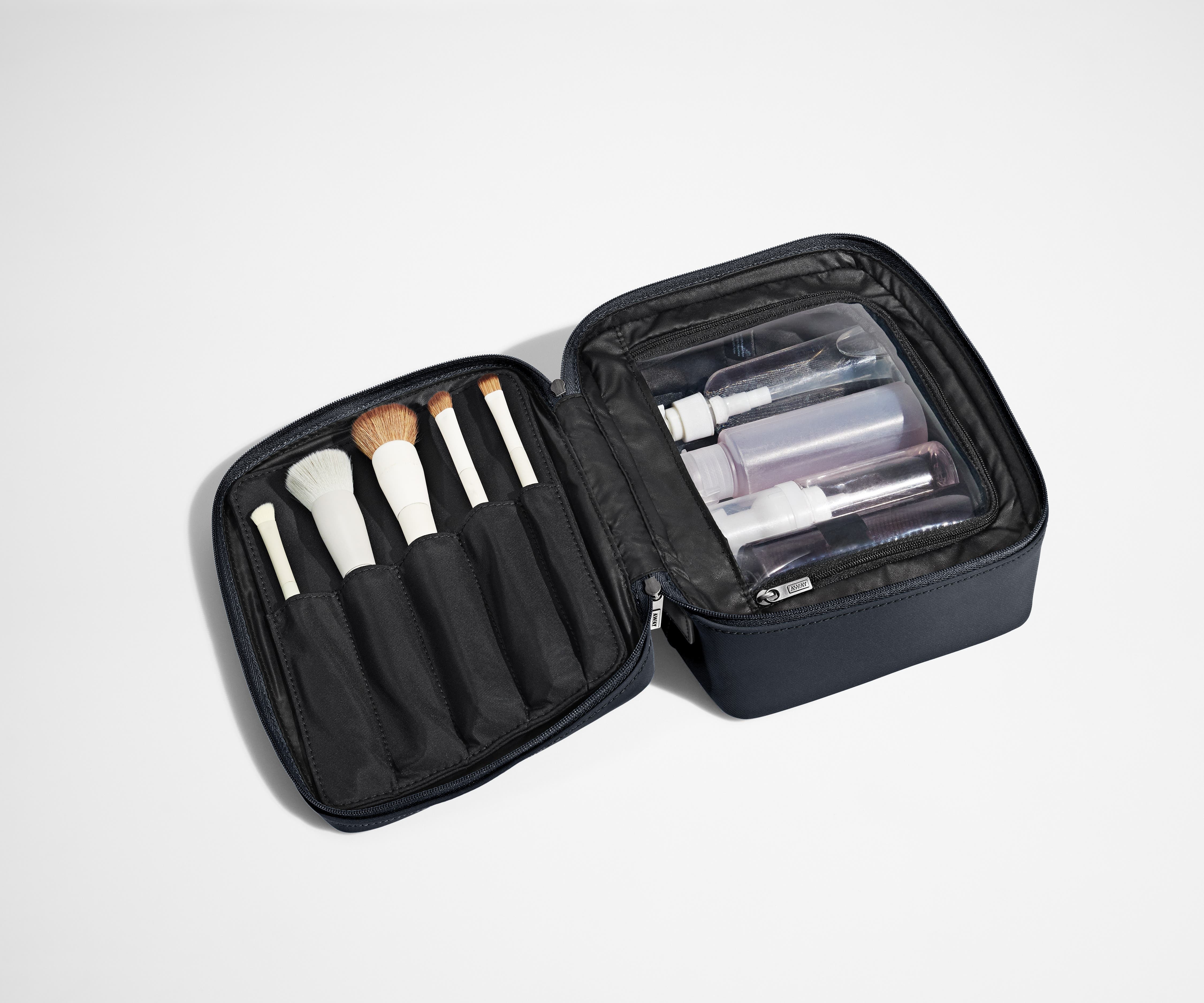The Cosmetics Bag in Navy Blue