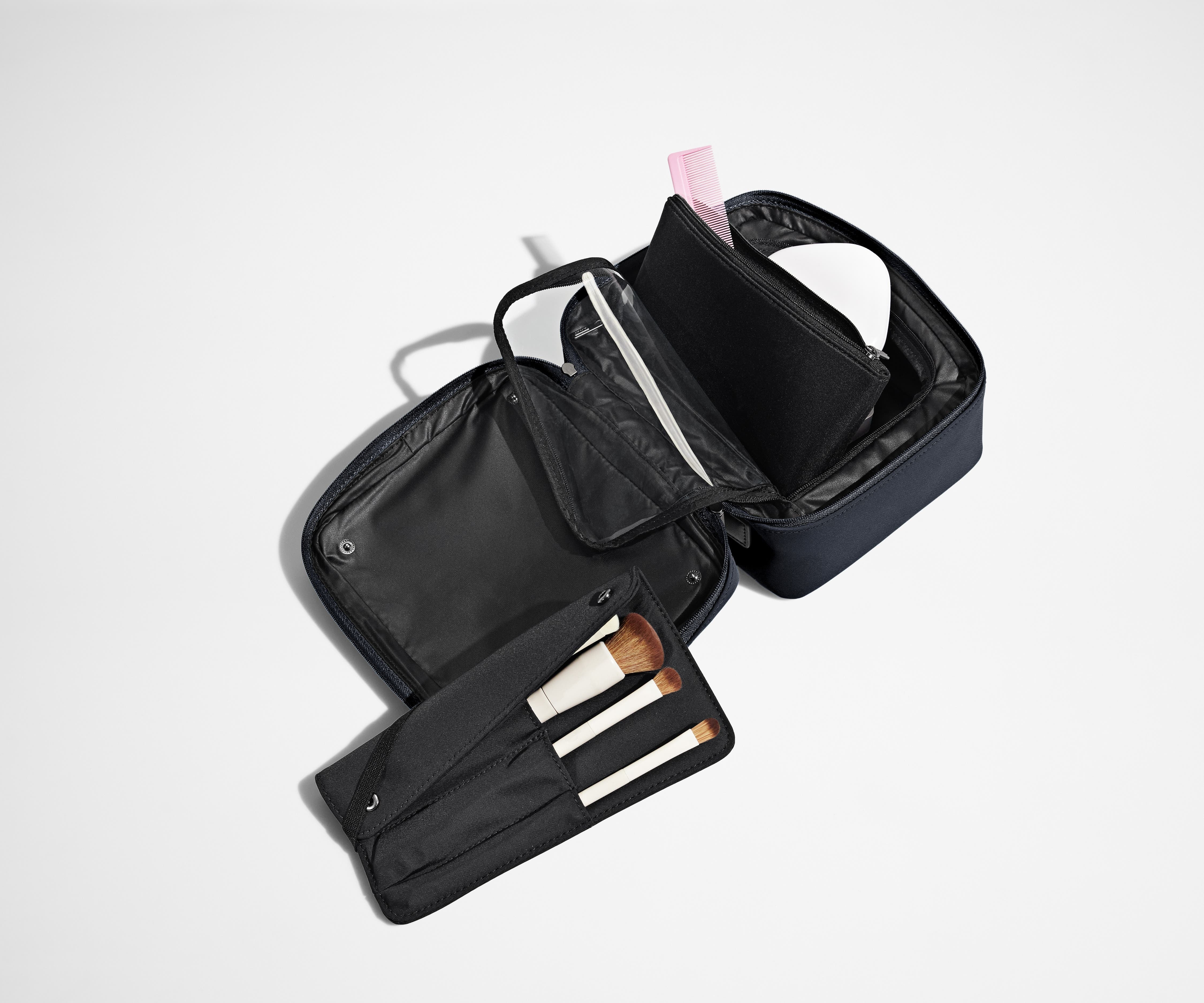 The Cosmetics Bag in Navy Blue