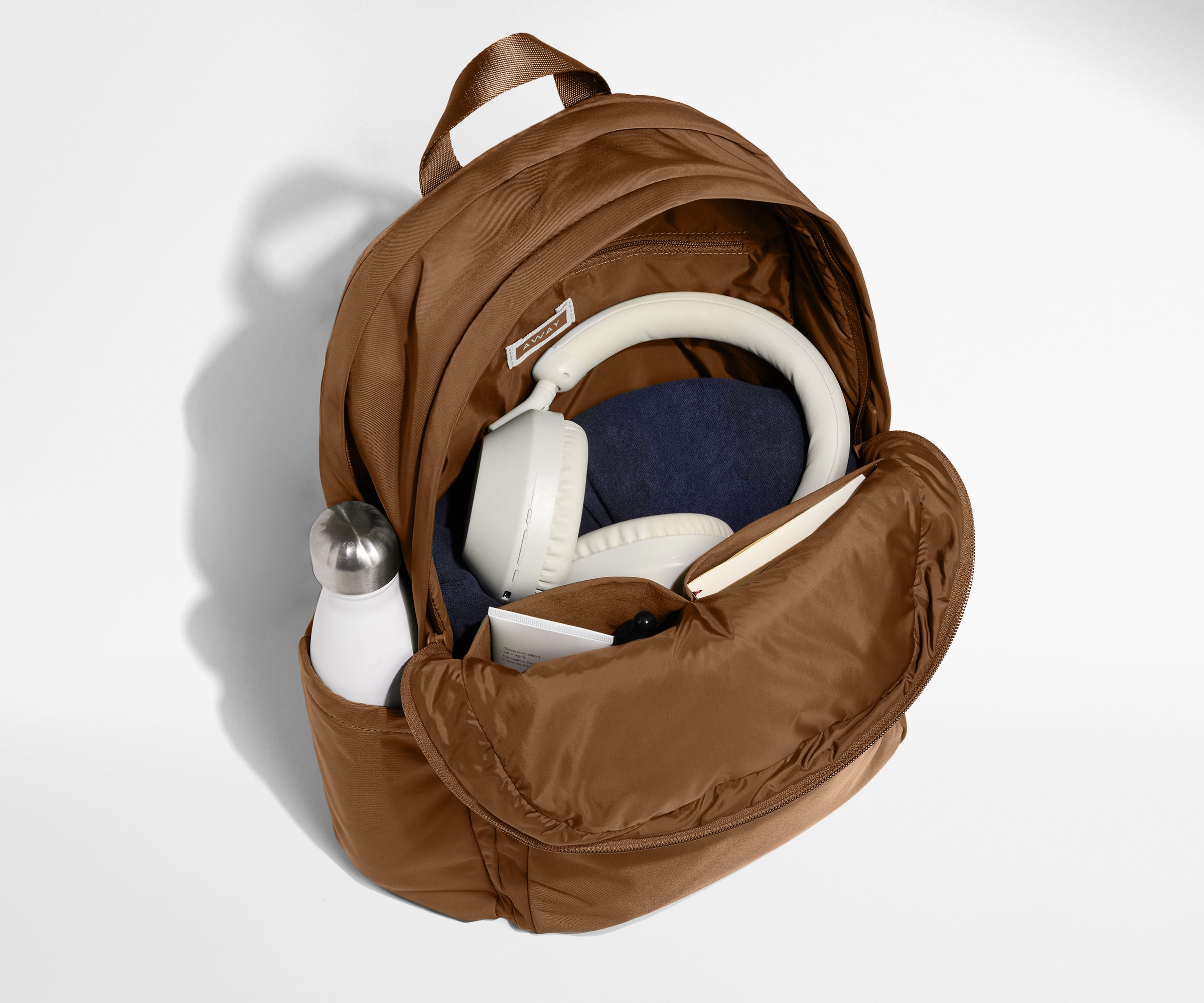 Large Featherlight Backpack in Amaro Brown