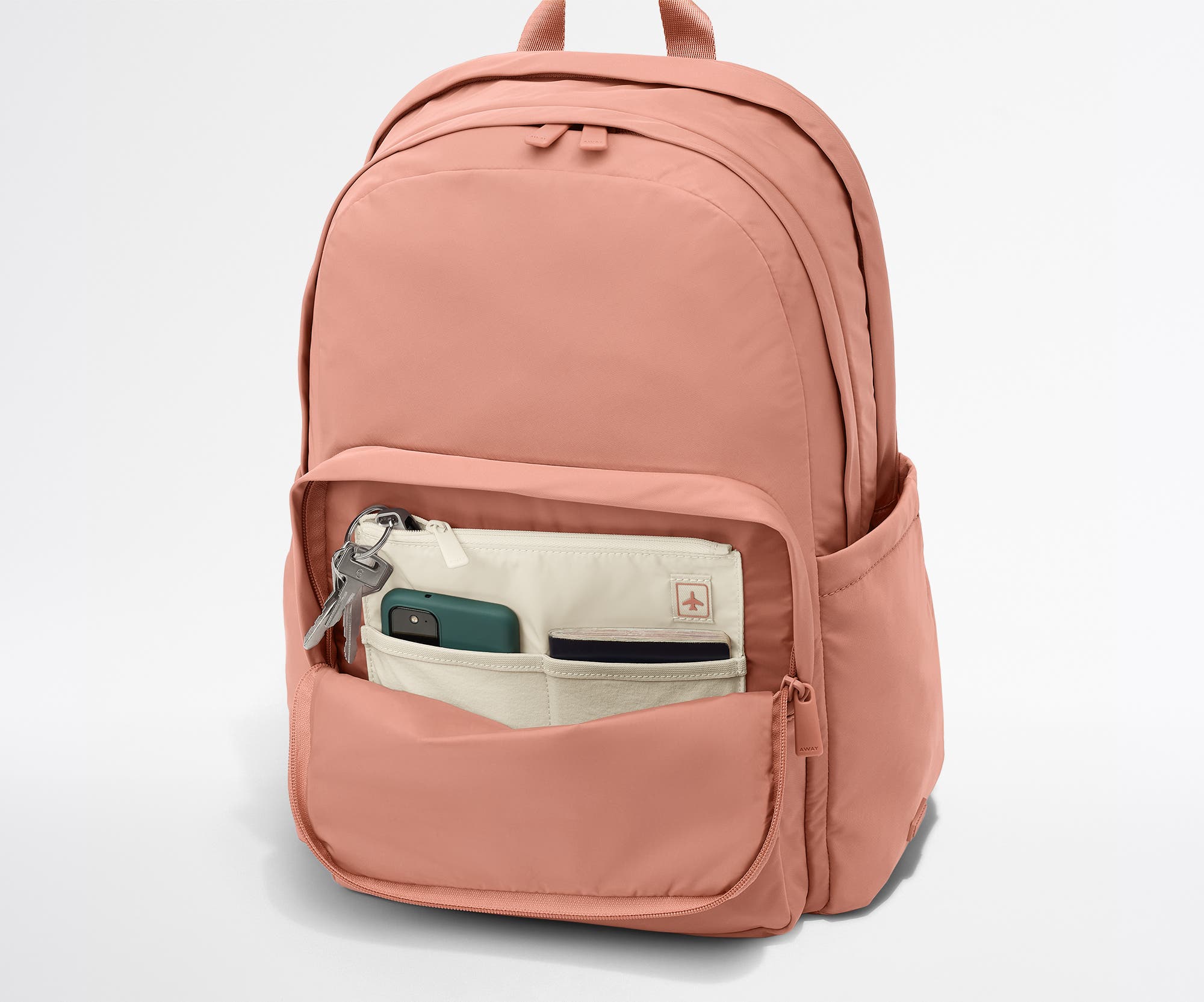 Large Featherlight Backpack in Clay Pink