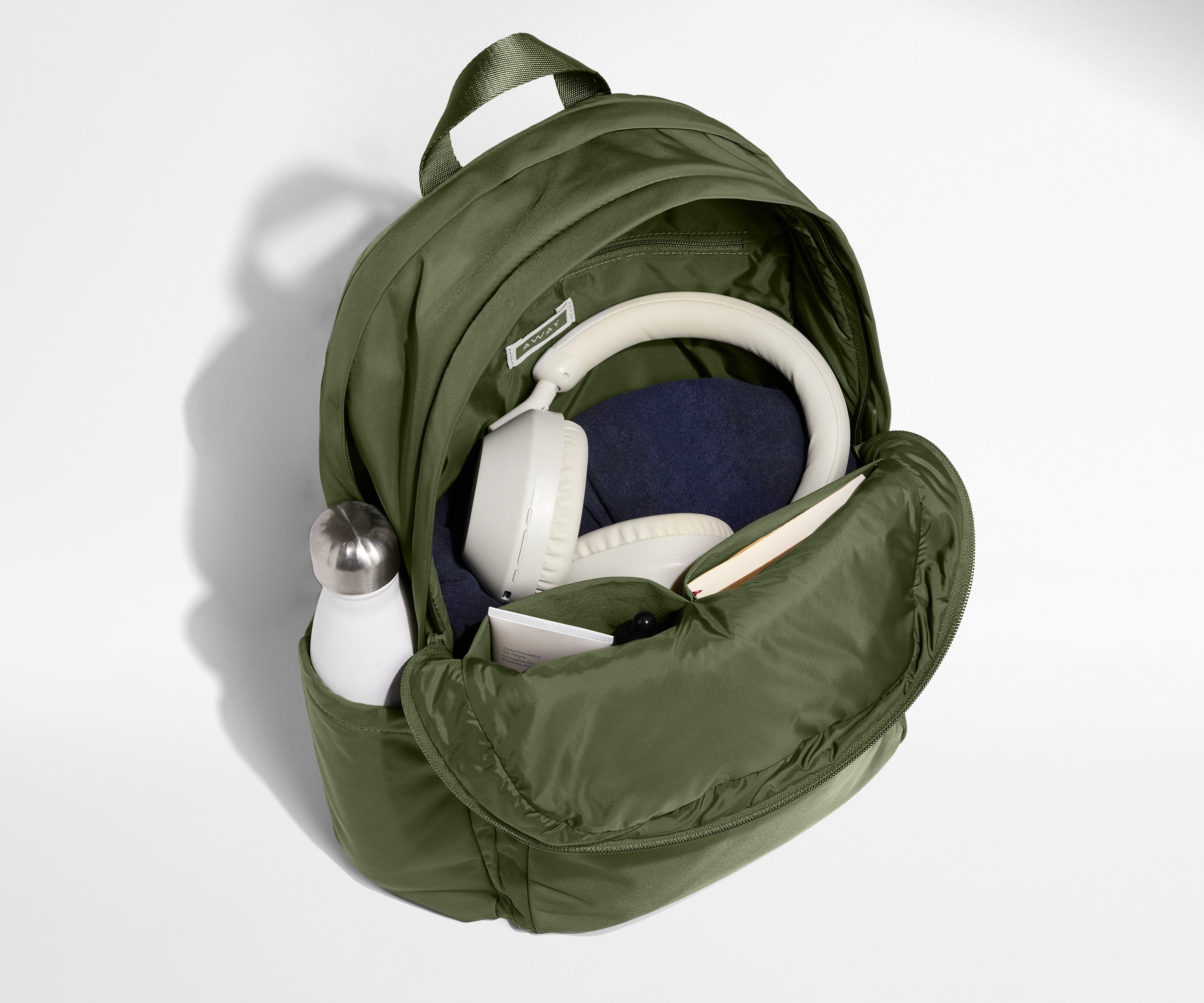 Large Featherlight Backpack in Olive Green