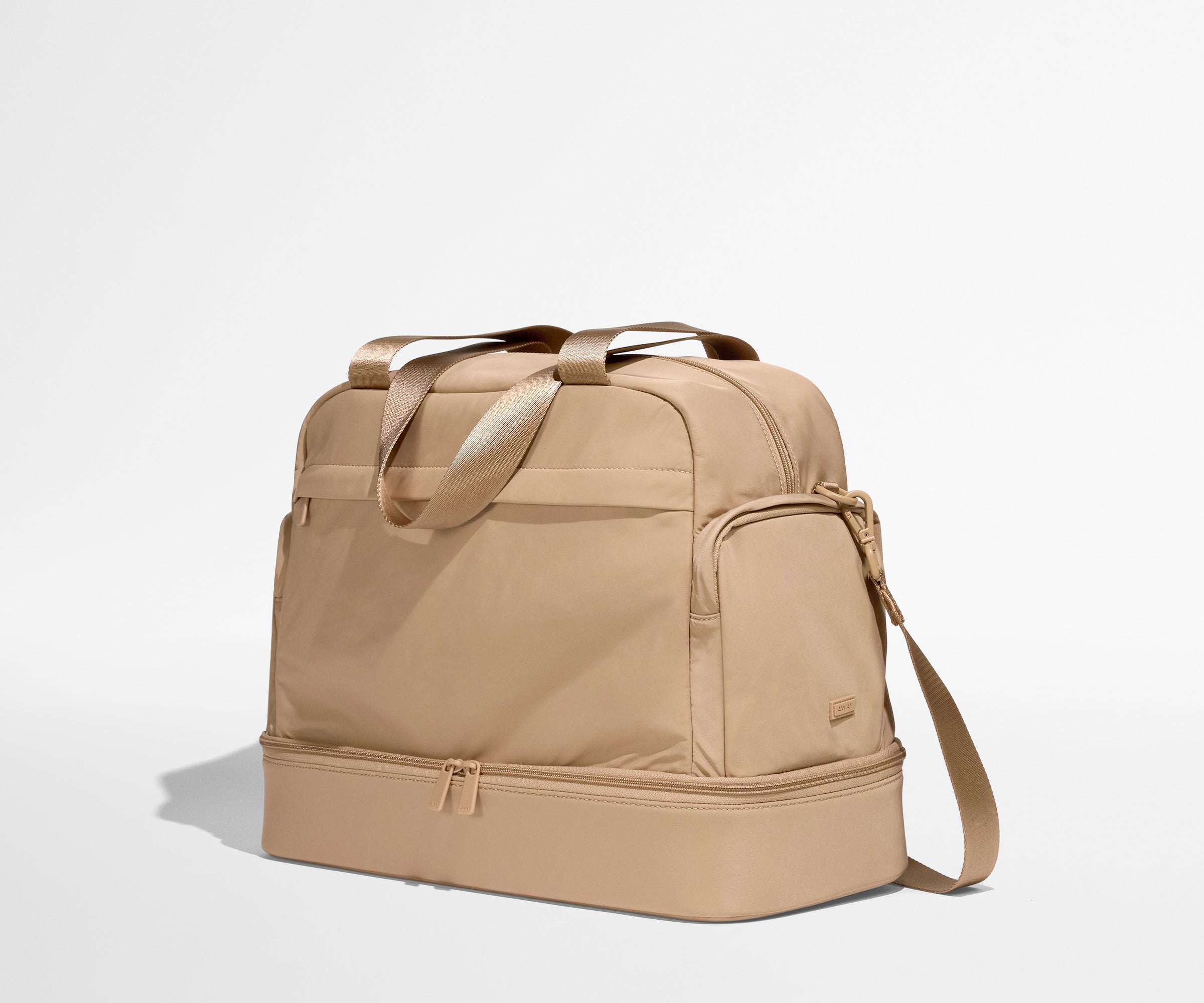 Featherlight Overnight Bag in Camel Brown