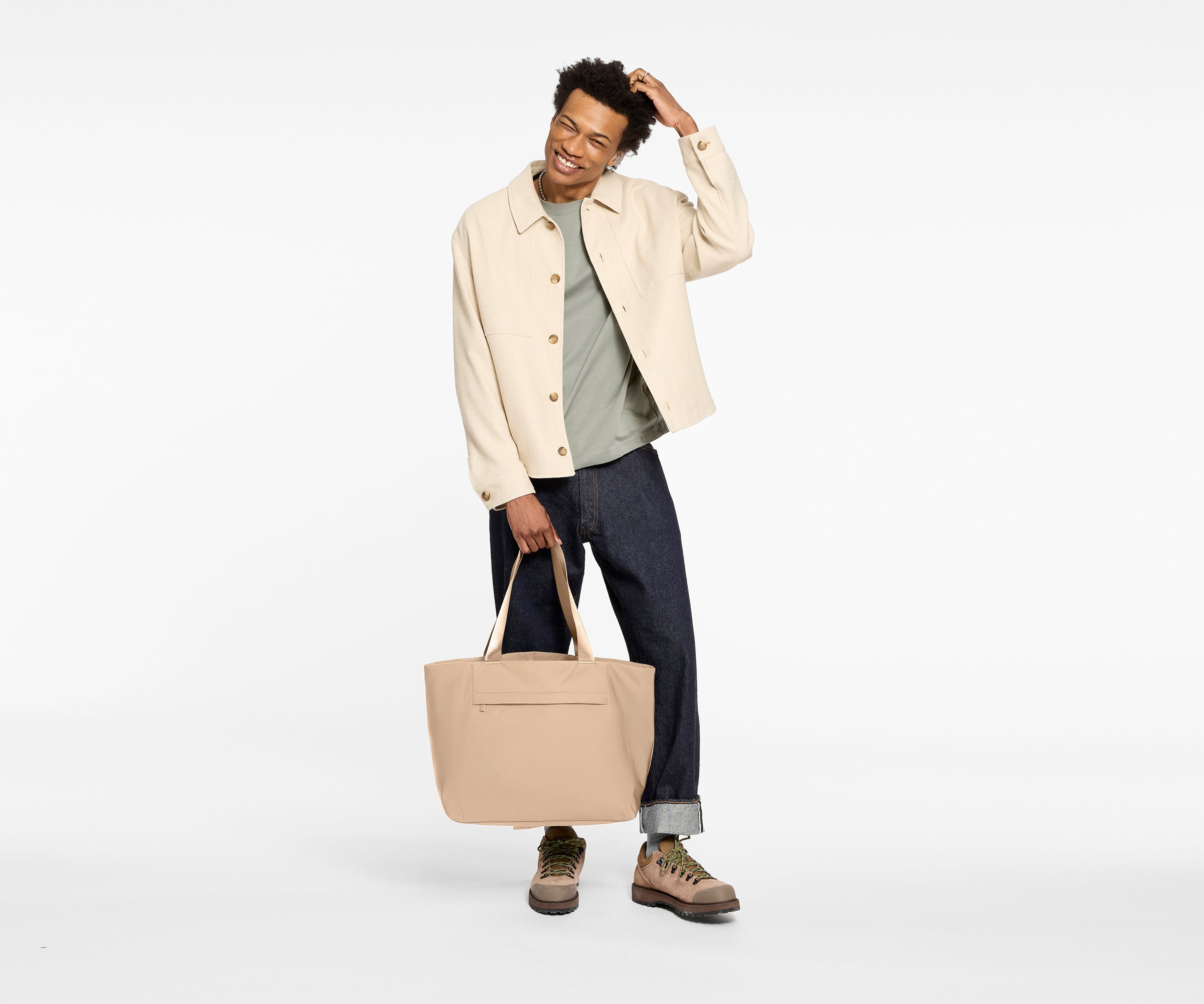 Featherlight Tote in Camel Brown