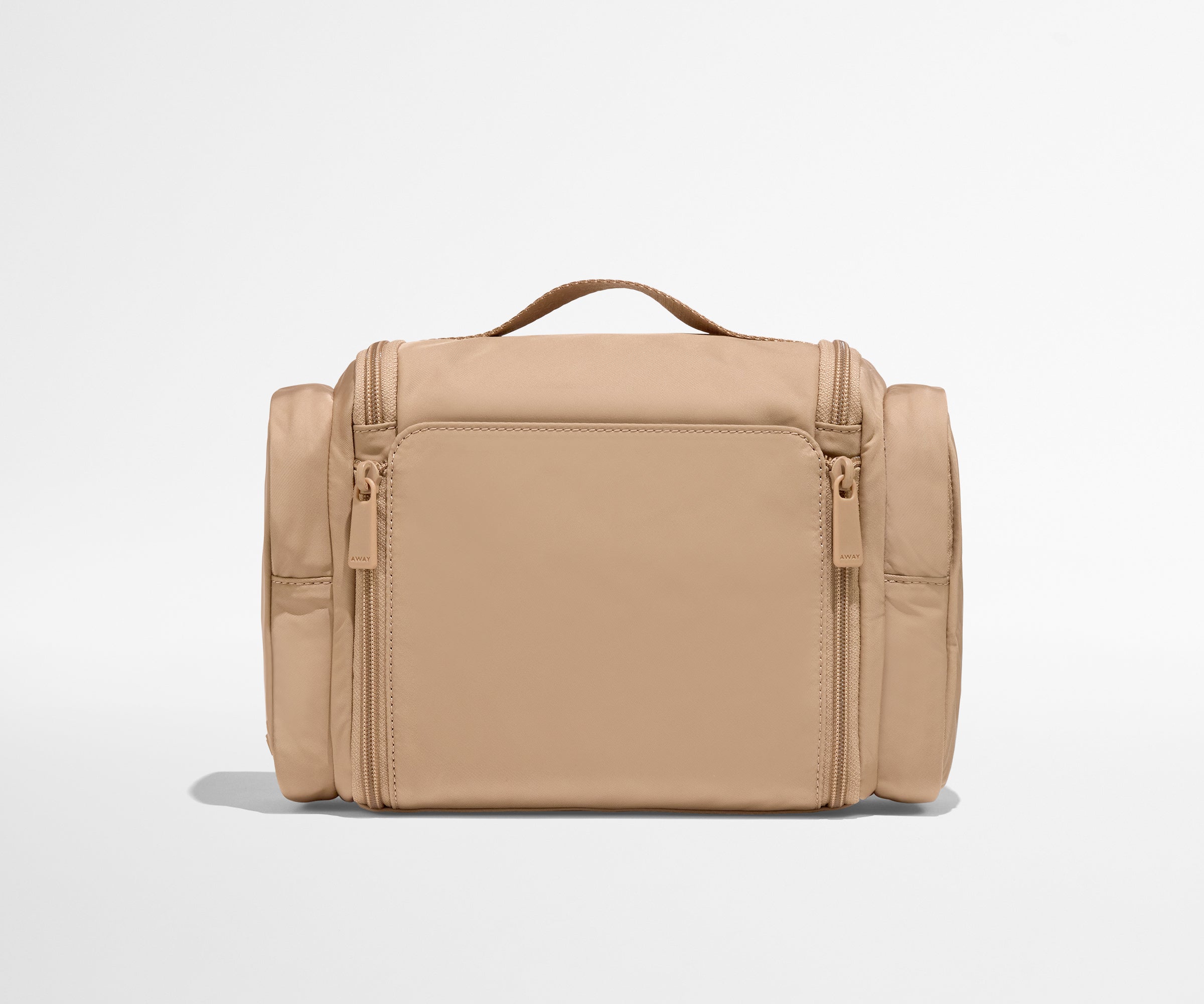 Featherlight Hanging Travel Vanity in Camel Brown
