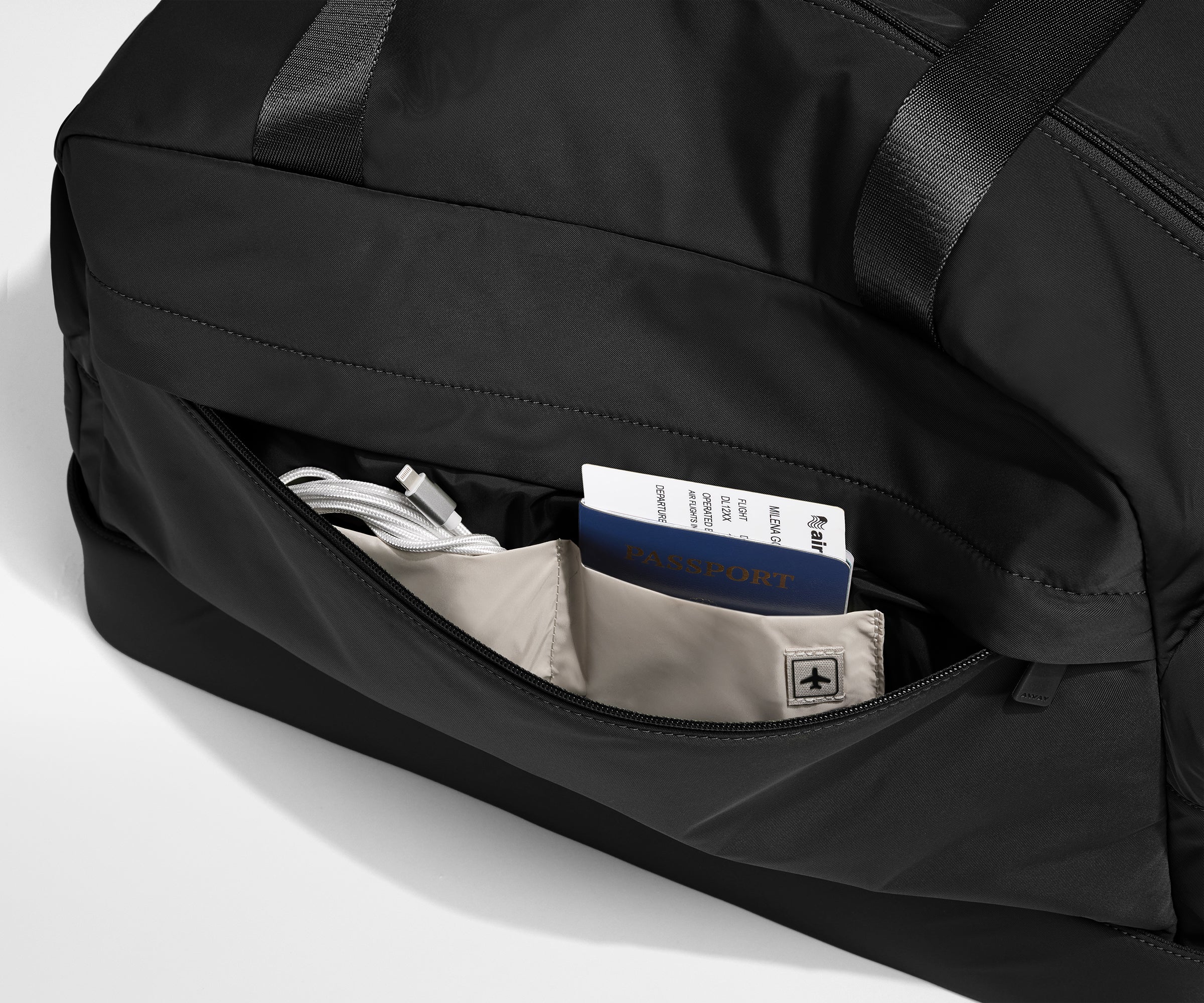 Featherlight Weekender in Jet Black