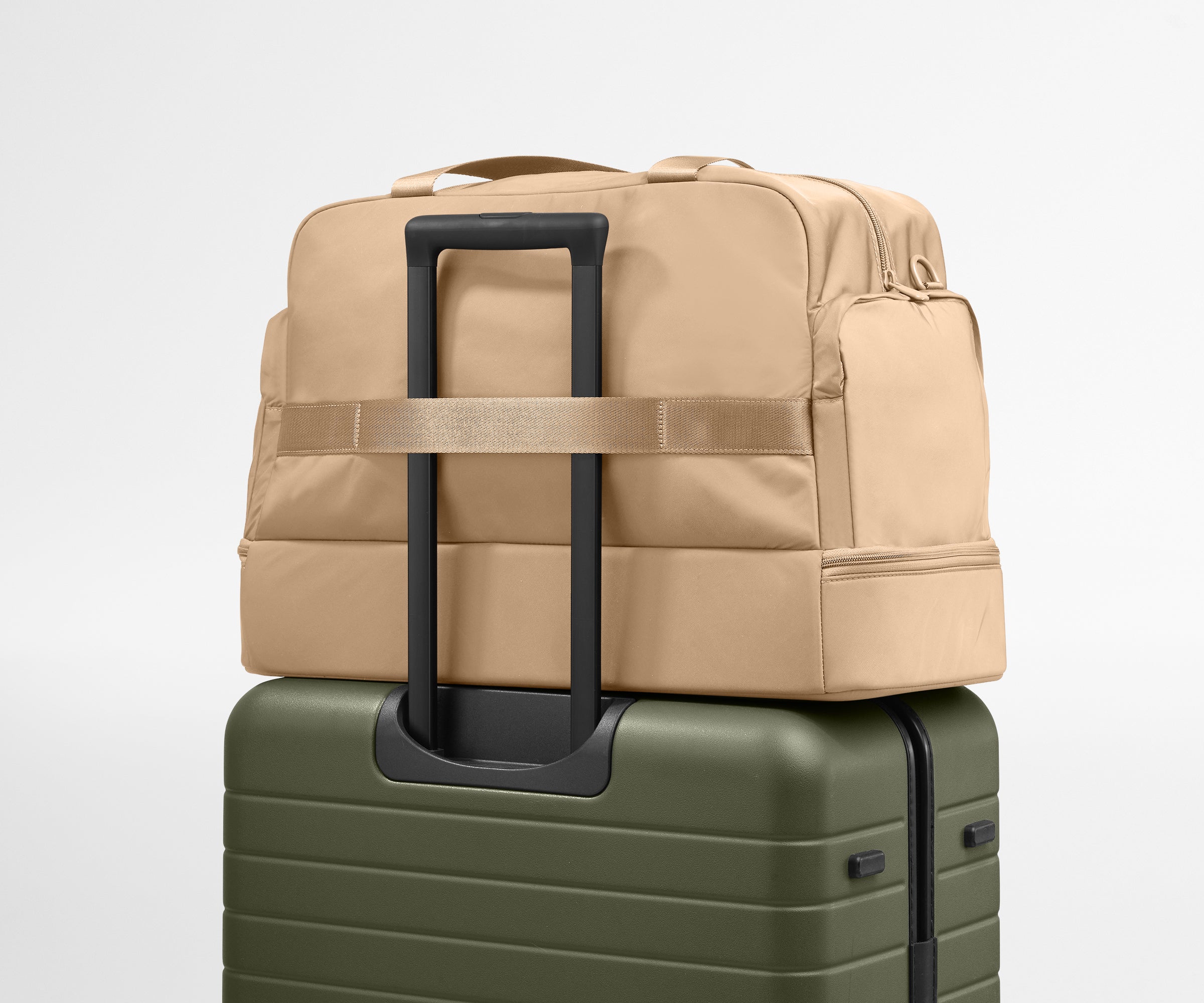 Featherlight Weekender in Camel Brown