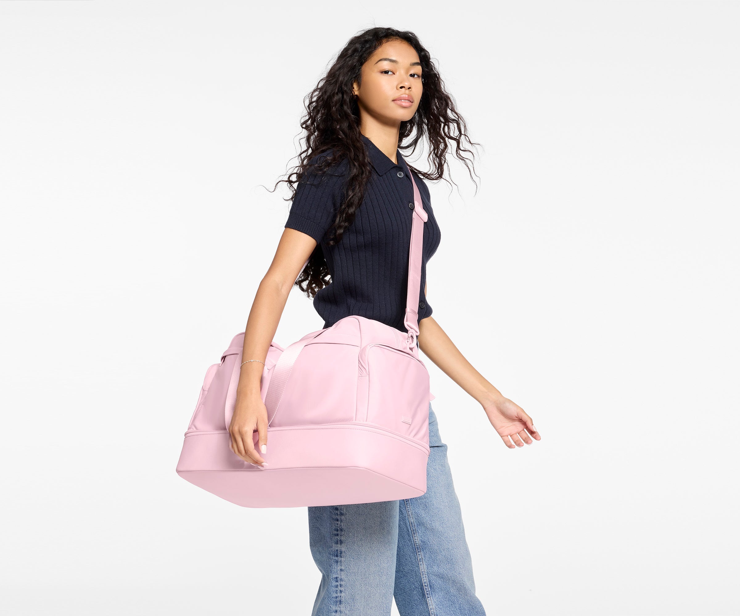 Featherlight Weekender in Glacial Pink