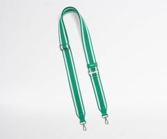 Crossbody Strap in Green Stripe