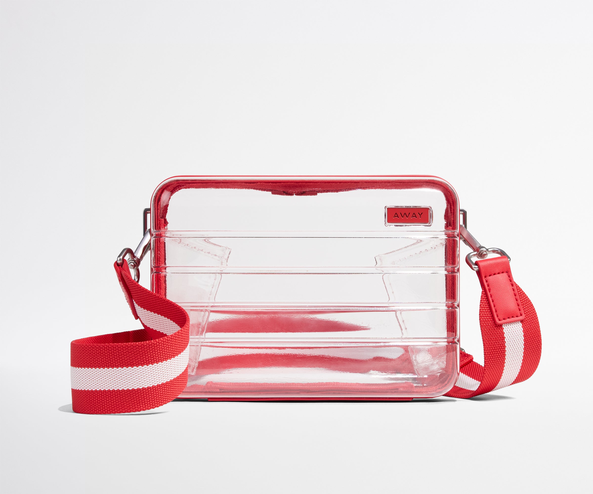 Crossbody Strap in Red Stripe