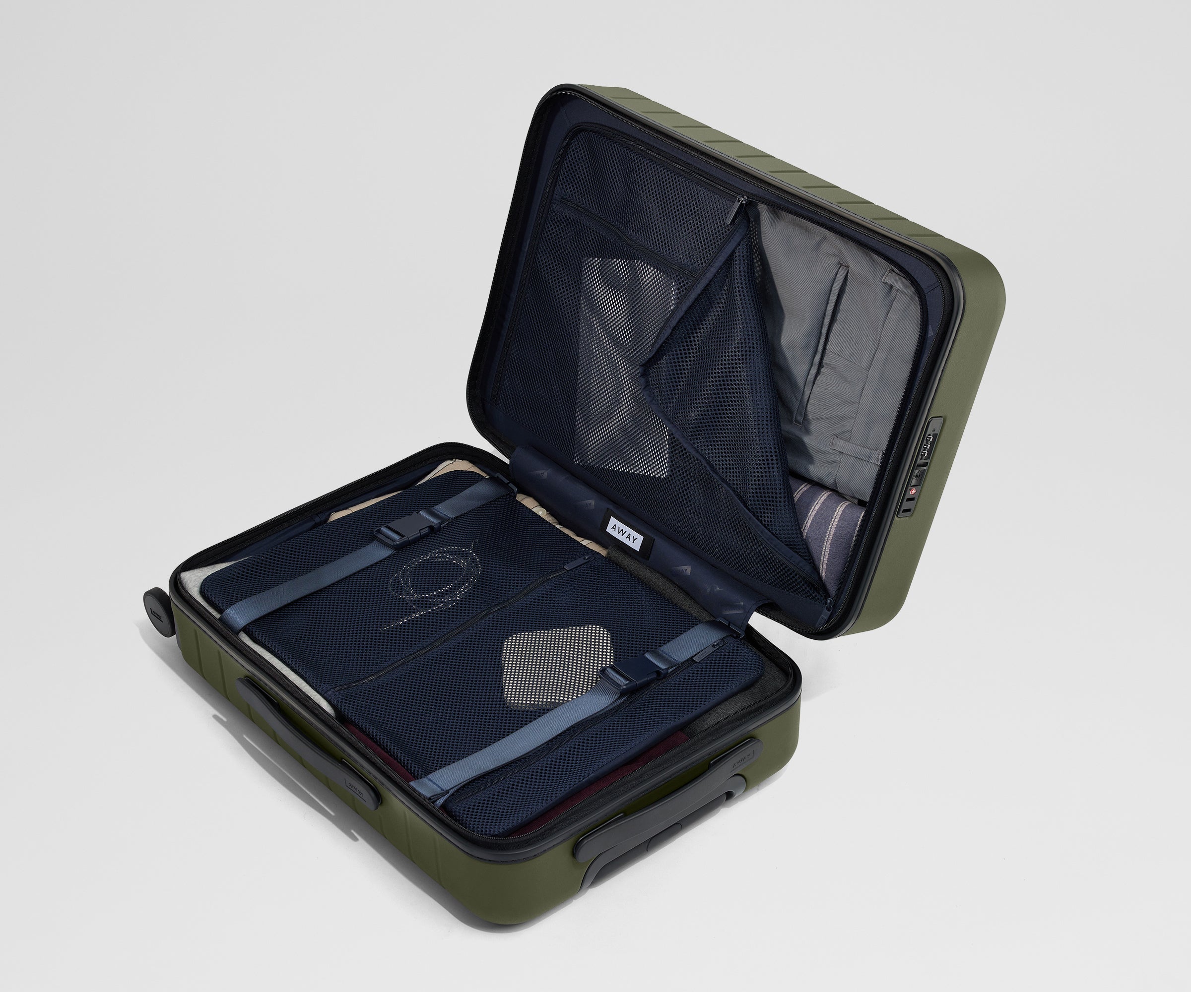 The Executive Bigger Carry-On in Olive Green