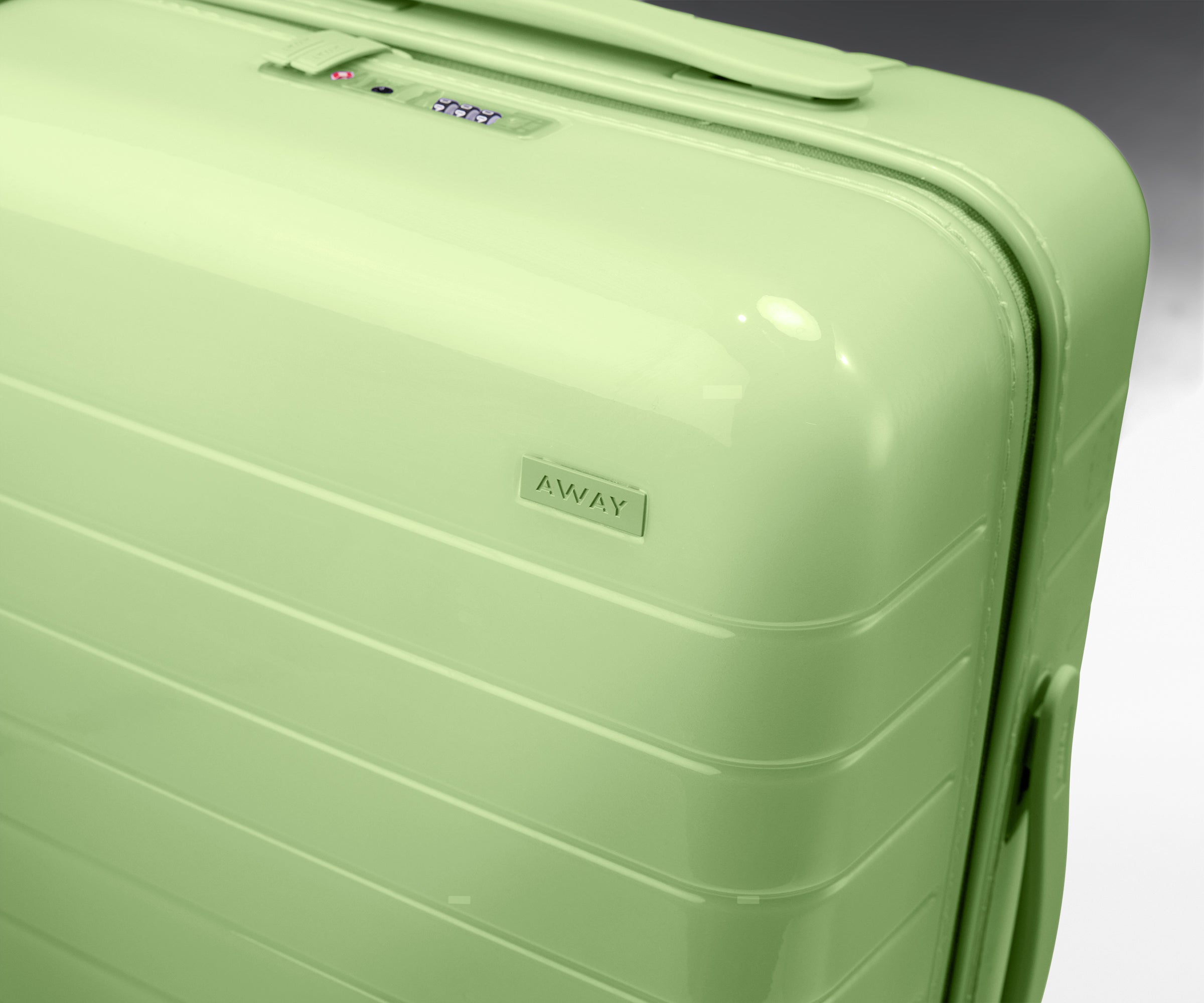 The Bigger Carry-On in Glazed Matcha Milk Green