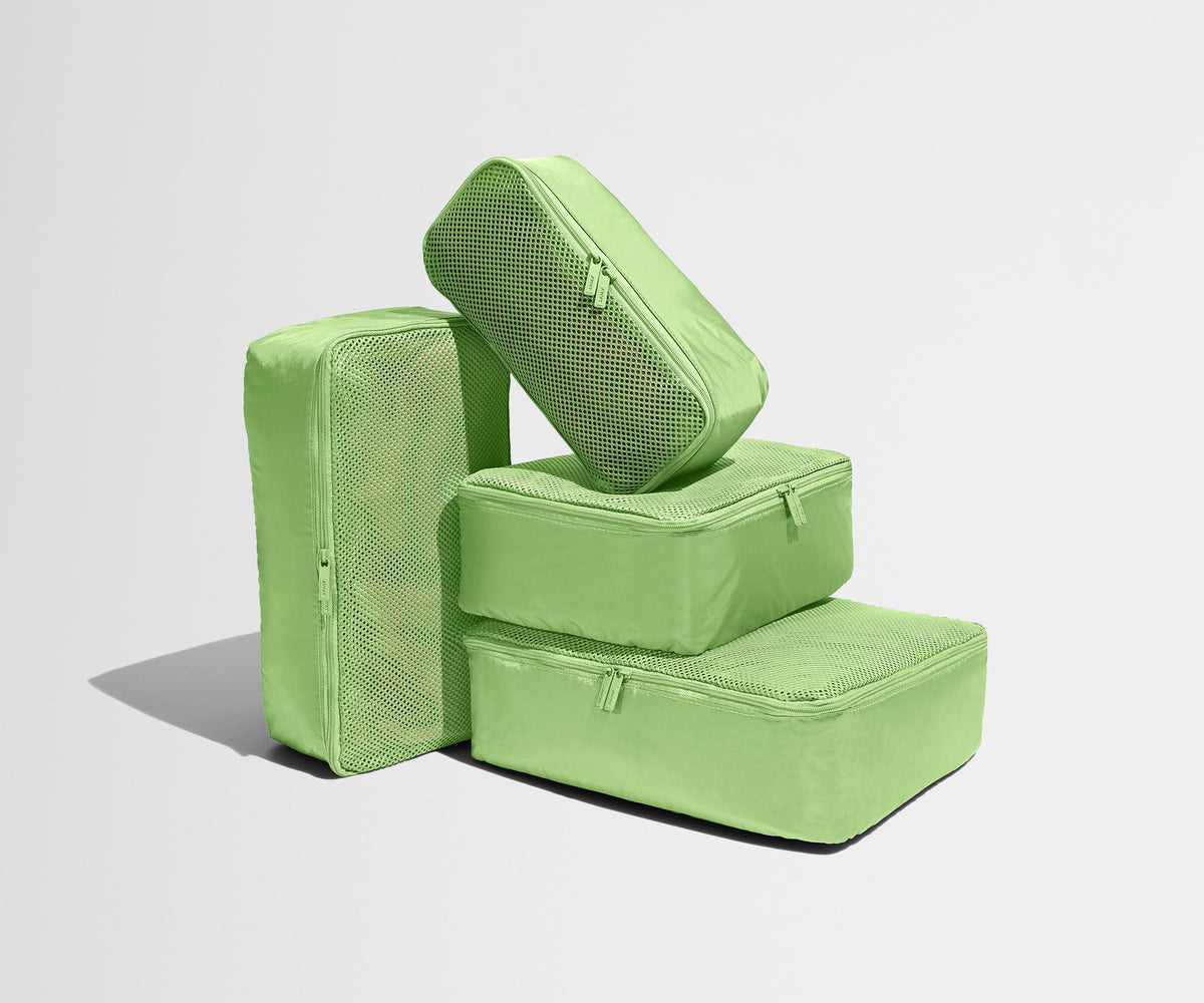 Insider Packing Cubes (Set of 4) in Matcha Milk Green