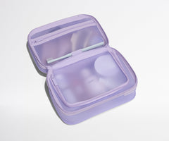 Clear Toiletry Bag in Lavender Haze Purple