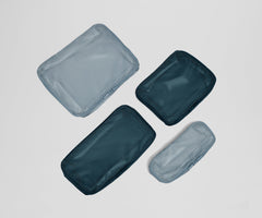 Insider Packing Cubes (Set of 4) in Stormy Teal & Arctic Blue