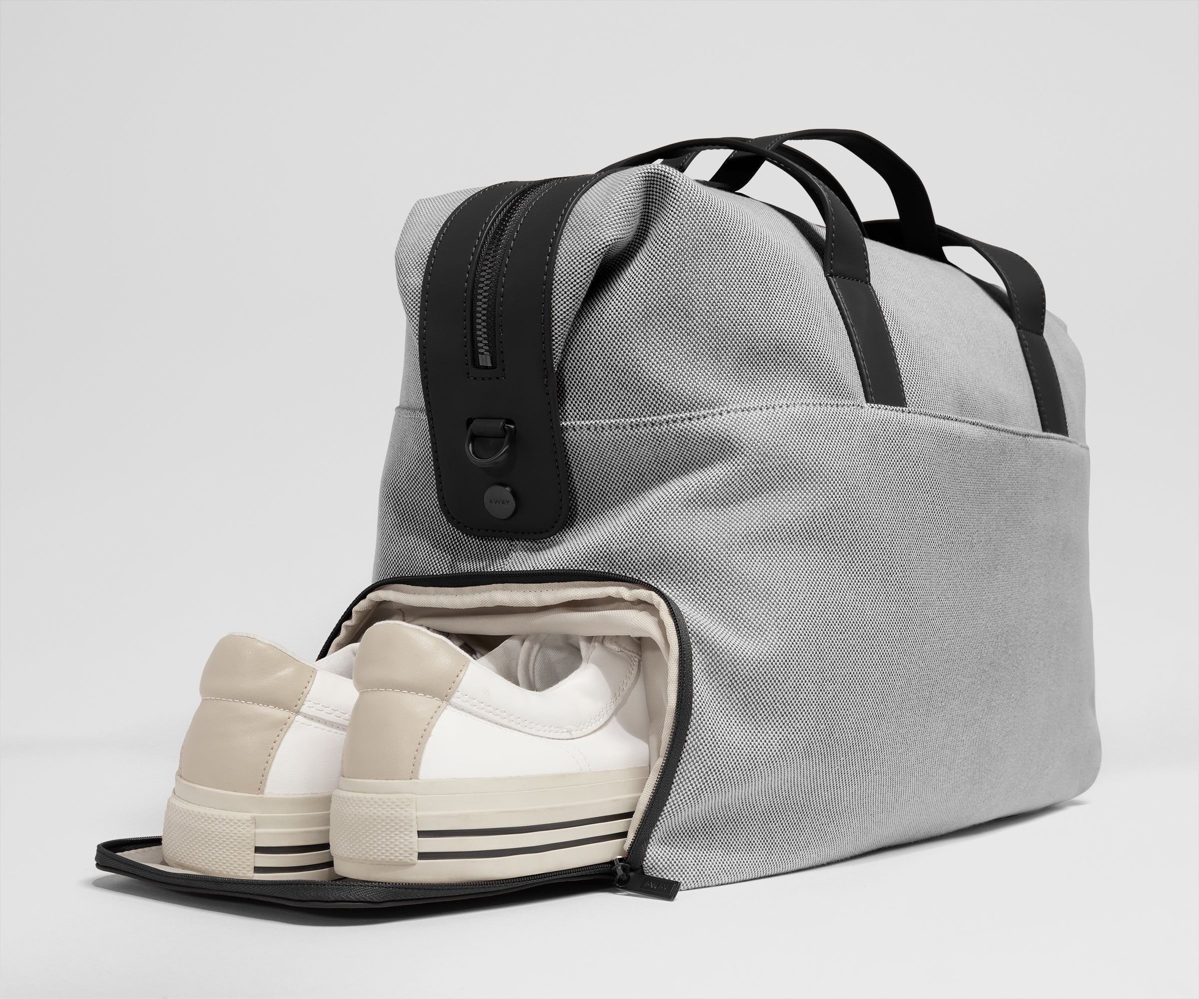 Canvas Overnight Bag in Jet Black