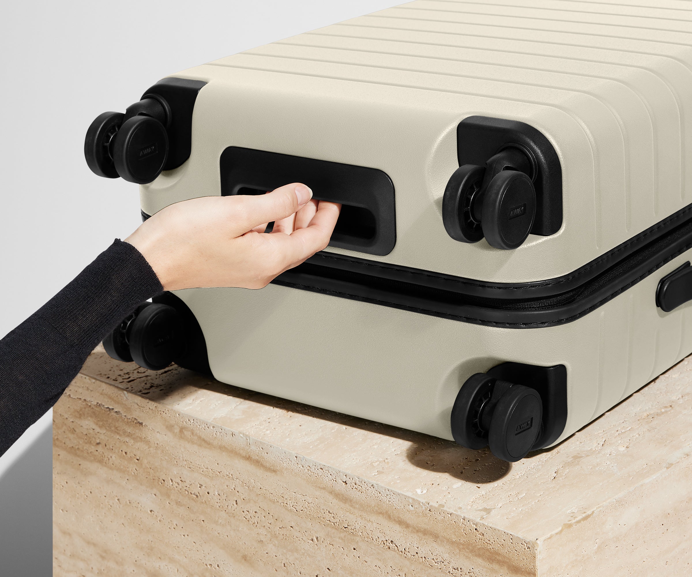 The Bigger Carry-On in Salt White